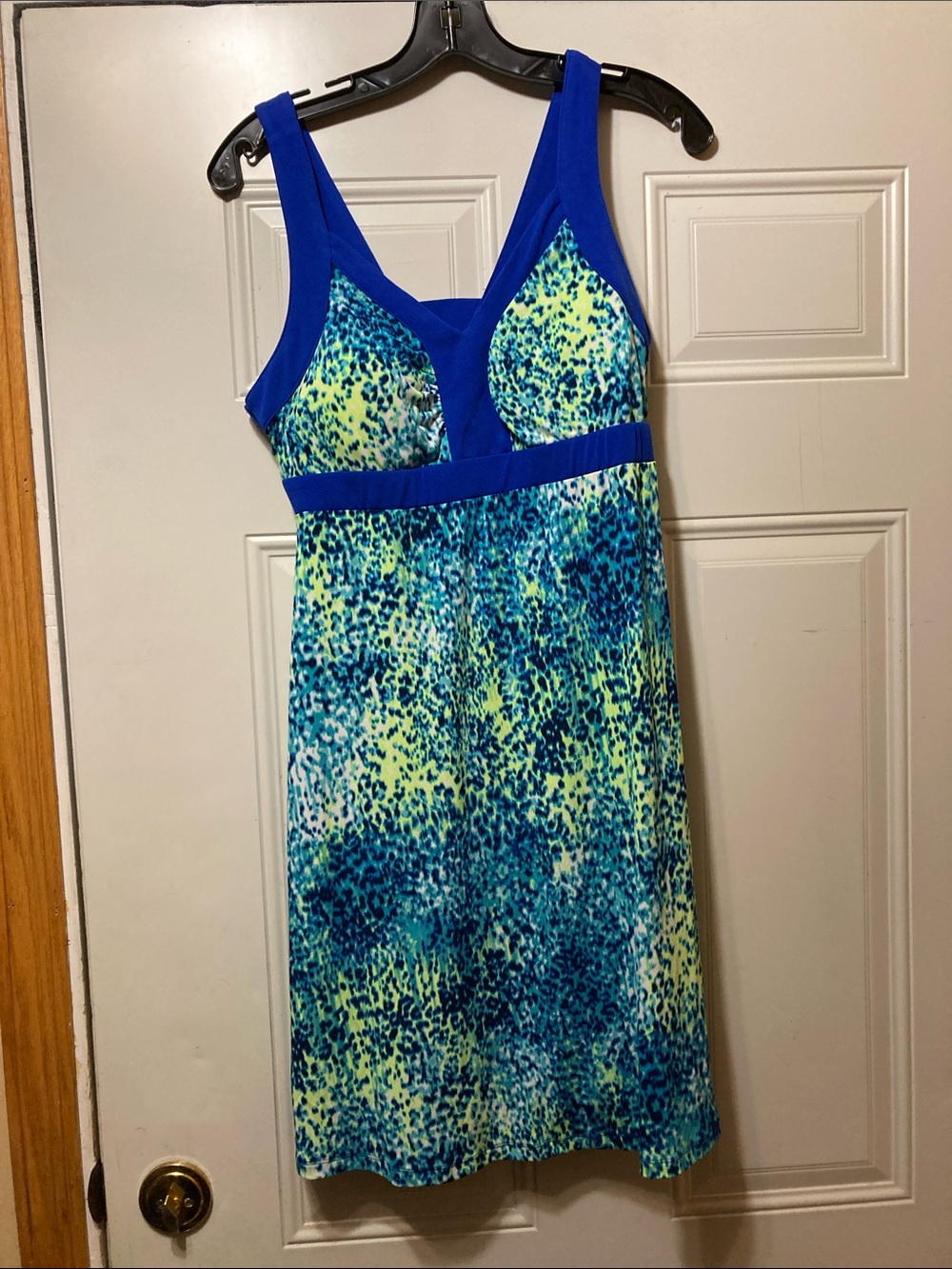 Tek Gear‎ Blue & Aqua Printed Tank Dress M NWT